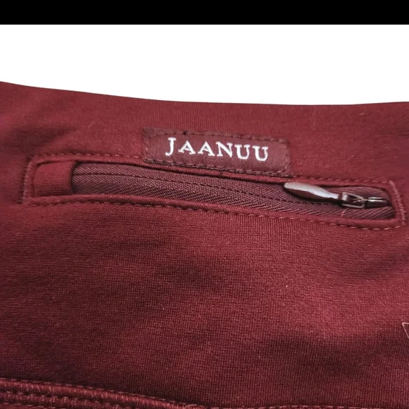JAANUU Women's Size LARGE PETITE BURGUNDY Bootcut Yoga Scrub Pants J95141P - Picture 6 of 9